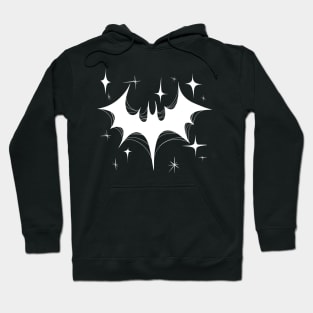 Atomic Bat Goth (White design) Hoodie